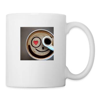 Happy Kaffeetasse - Tasse - Weiß - Rechts