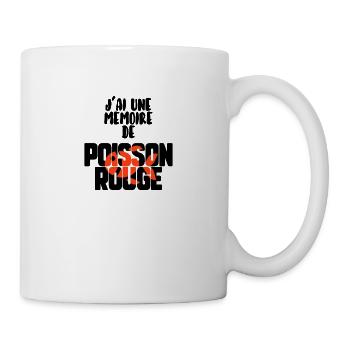 Mémoire de poisson rouge - Mug blanc - blanc - Droite