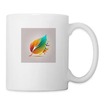 feuille de couleur - Mug blanc - blanc - Droite