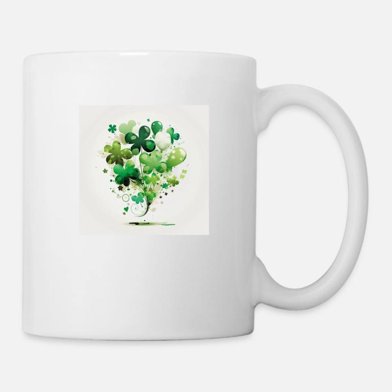 Clover balloon composition - Mug - white