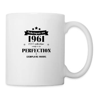 fabriqué en 1961 - Mug blanc - blanc - Droite