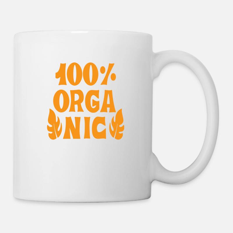 100% Organic - Mug - white