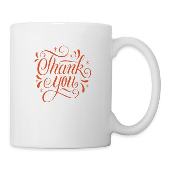 Thank you - Tasse - Weiß - Rechts