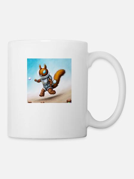 Space Squirrel - Walk Me to the Moon 07 - Tasse - Weiß