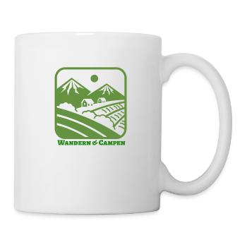 Wandern und Campen - Tasse - Weiß - Rechts
