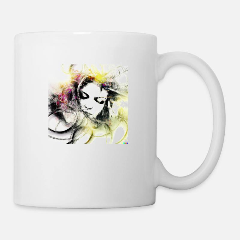 Mystischer weißer Geist digital art - Tasse - Weiß