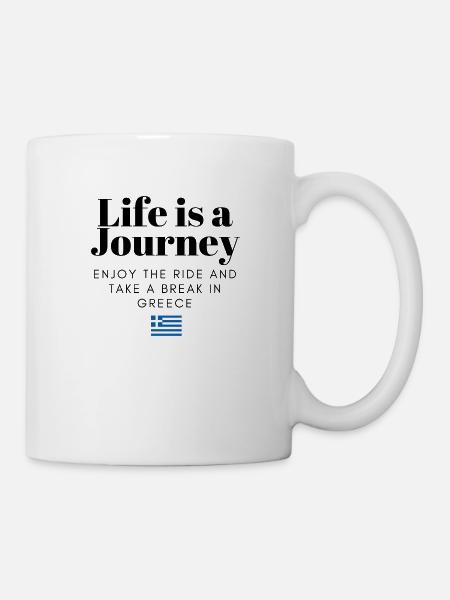 Voyage en Grèce - Mug blanc - blanc