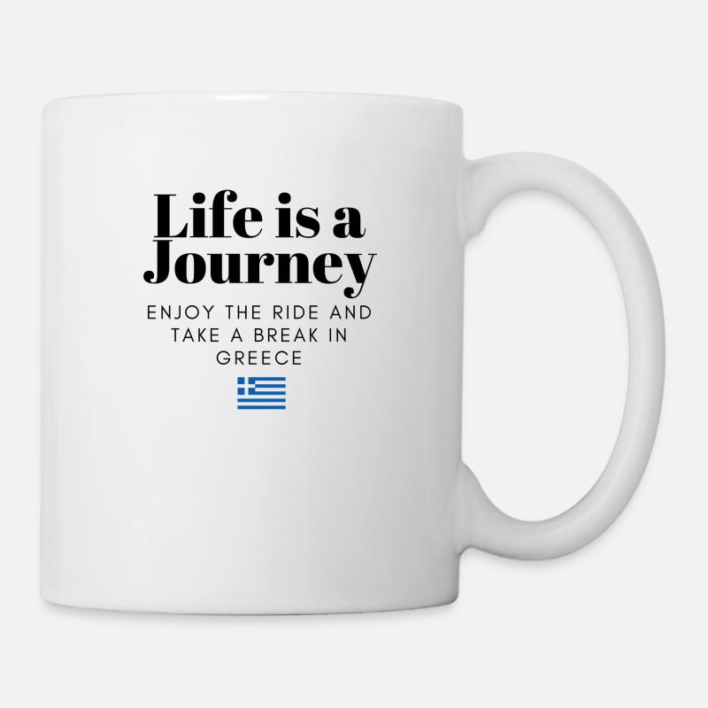 Voyage en Grèce - Mug blanc - blanc