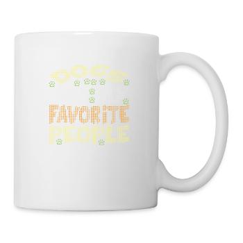 Les chiens sont mes personnes préférées - Mug blanc - blanc - Droite