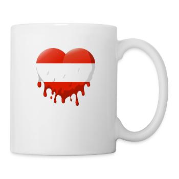 Austria Flag Austria Austrian Flag AT - Mug - white - Right