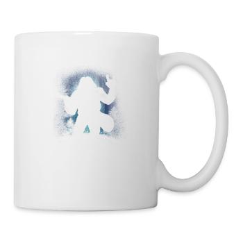Bigfoot Playing A Electric Guitar Rock On - Mug - white - Right