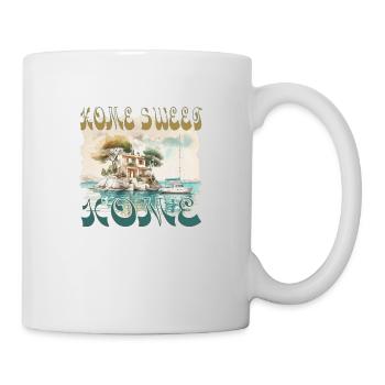 Home sweet Home - my house, my boat, my island - Mug - white - Right