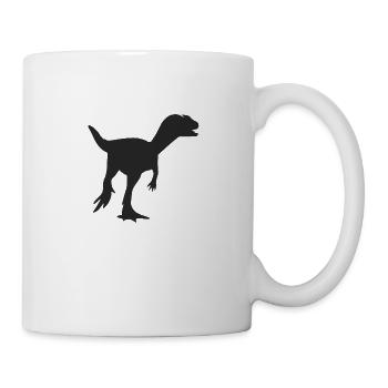 Silhouette of Velociraptor - Mug - white - Right