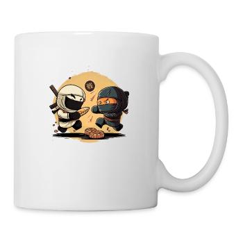 Fighting Ninjas - Tasse - Weiß - Rechts