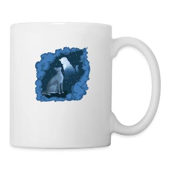 Jayfeather Häherfeder Graue Katze Halfmoon Mond - Tasse - Weiß - Rechts