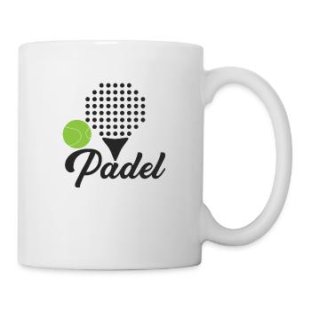 Padel, funny rackets. Padel gift idea. Sport - Mug - white - Right