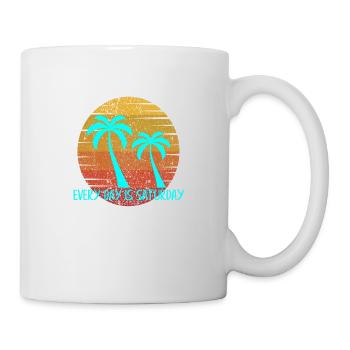 Chaque jour est le samedi - Mug blanc - blanc - Droite