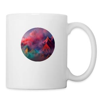 Buntes Gebirge - Tasse - Weiß - Rechts