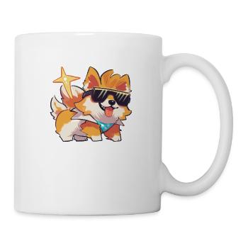 Brillenhund - Tasse - Weiß - Rechts