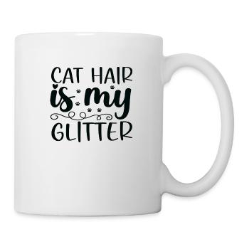 Cat Hair is my Glitter - Mug - white - Right
