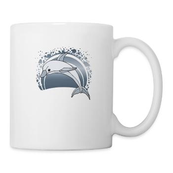 Delfin - Tasse - Weiß - Rechts
