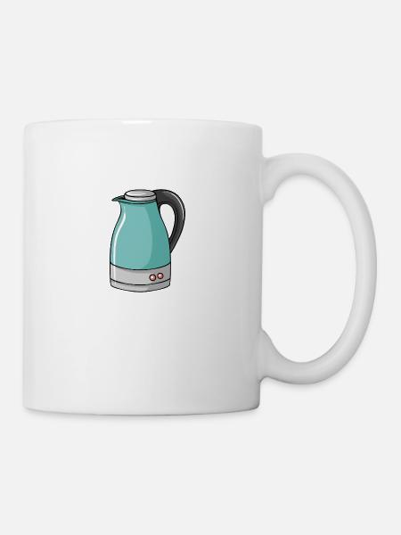 Wasserkocher - Tasse - Weiß