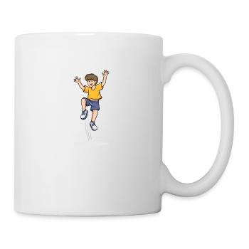 Springen Trampolin - Tasse - Weiß - Rechts