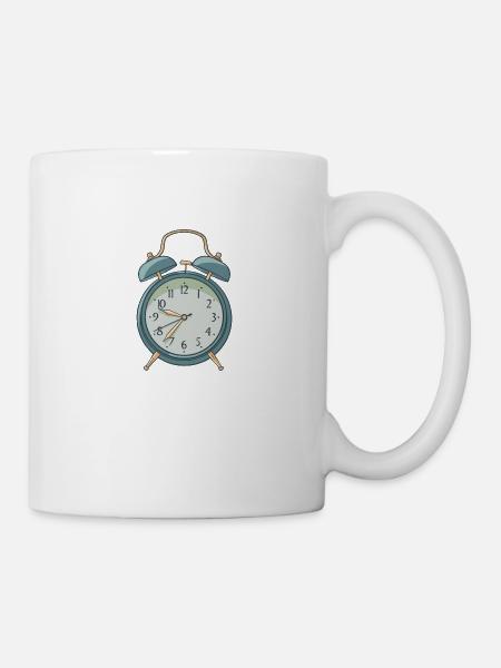 Réveille-matin - Mug blanc - blanc