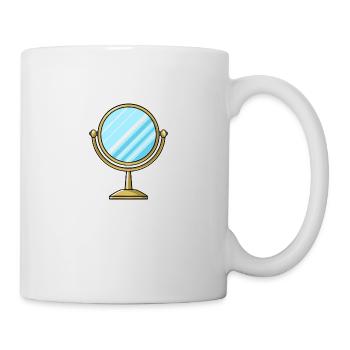 Cosmetic mirror mirror - Mug - white - Right
