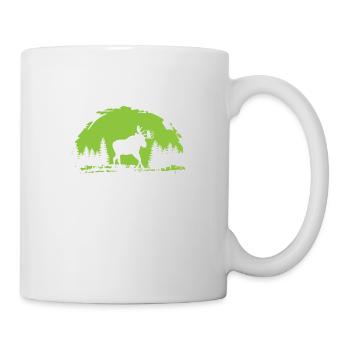 Was ist besser als ein Elch? Zwei Elche - Tasse - Weiß - Rechts