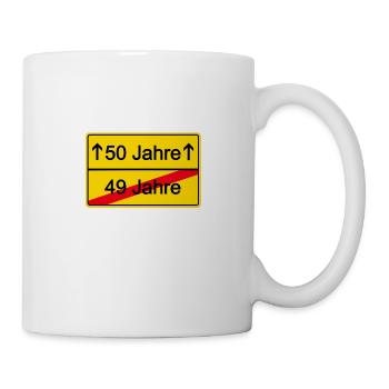 50 Jahre voraus - Tasse - Weiß - Rechts