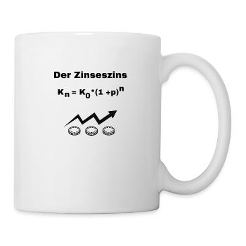 Der Zinseszins - Tasse - Weiß - Rechts