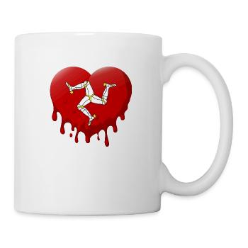 Isle of Man Flagge Triskele Flag of Isle of Man - Mug - white - Right