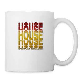 House Music All Life Long Stretched Fade - Mug - white - Right