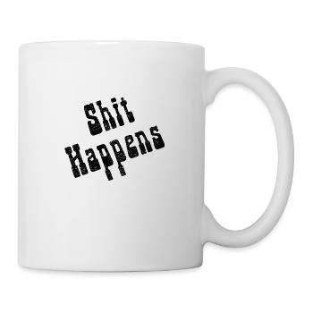 Shit Happens Black - Mug - white - Right