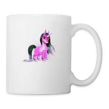 Licorne avec astérisque Viva Magenta - Mug blanc - blanc - Droite