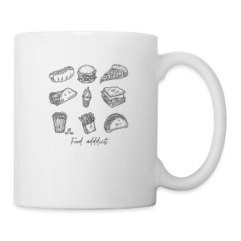 Food Addict - Mug blanc - blanc - Droite
