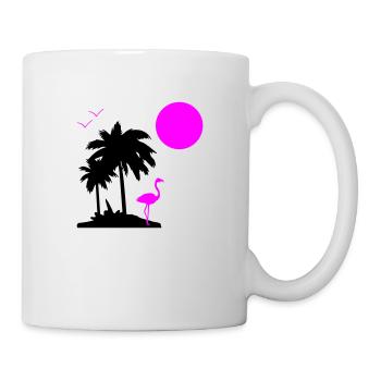 Palmen Paradise - Tasse - Weiß - Rechts