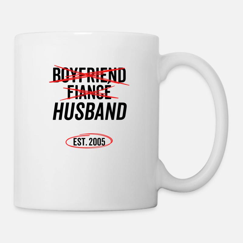 Freund Verlobter Ehemann Est 2005 - Tasse - Weiß
