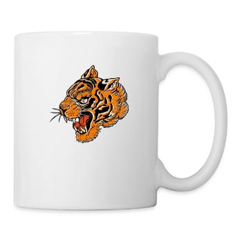 Tiger Tattoo Tattoo Roar Wild - Tasse - Weiß - Rechts