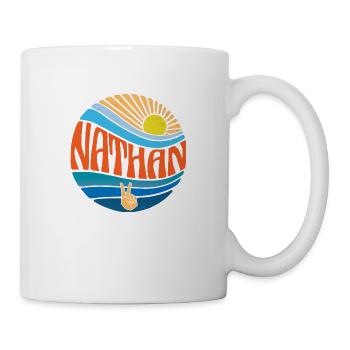 Nathan Hemd Vintage Sunset Nathan Groovy Tie Dye - Tasse - Weiß - Rechts