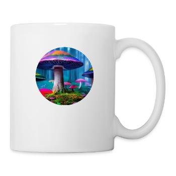 Colorful mushrooms - Mug - white - Right