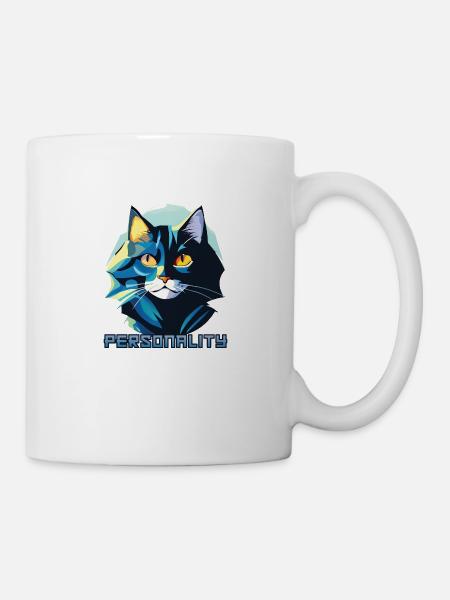Katze Persönlichkeit - Tasse - Weiß