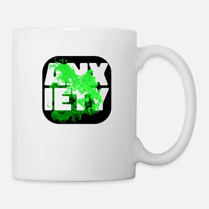Anxiety gruen - Mug - white