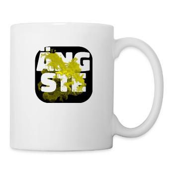 Ängste gelb - Tasse - Weiß - Rechts