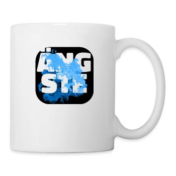 Ängste blau - Tasse - Weiß - Rechts