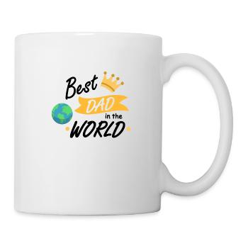 Best Dad in the World - Tasse - Weiß - Rechts