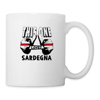 Sardinien Flagge Sardische Fahne Sardegna Fahne - Tasse - Weiß - Rechts