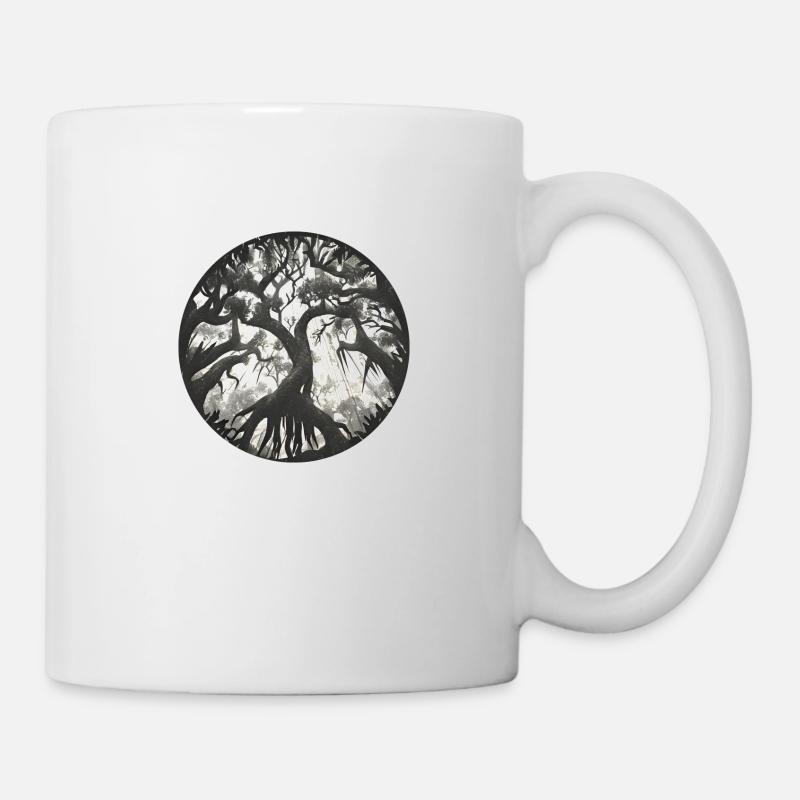 Wald voller Bäume - Nature Art - Tasse - Weiß