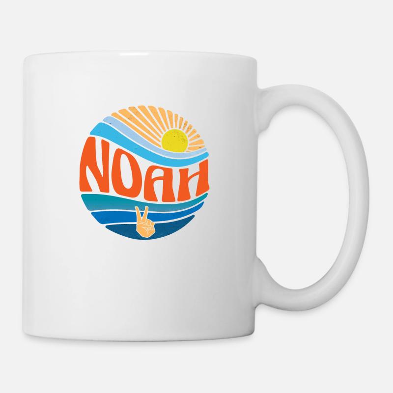 Noah Hemd Vintage Sunset Noah Groovy Tie Dye - Tasse - Weiß